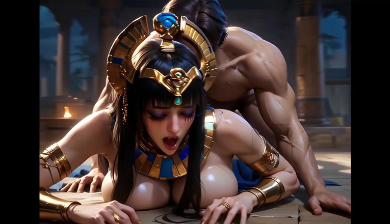 Horny van stevie: Cleopatra anime की Sphynx God Ai द्वारा चुदाई