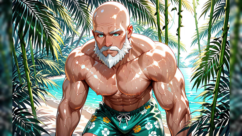 Erotic Man: Frumos bătrân chel fără cămașă