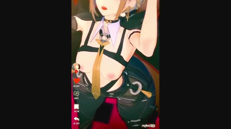 NSFWOtaku: Zenless Zone Zero - Horny Evelyn Squirting Everywhere While Taking a...