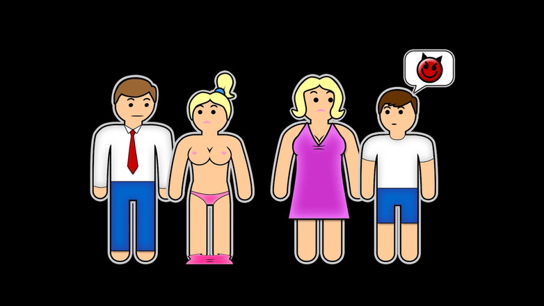 My Pervy Family: Blond styvsyster är uttråkad och irriterad, men låt oss komma - Dixie...