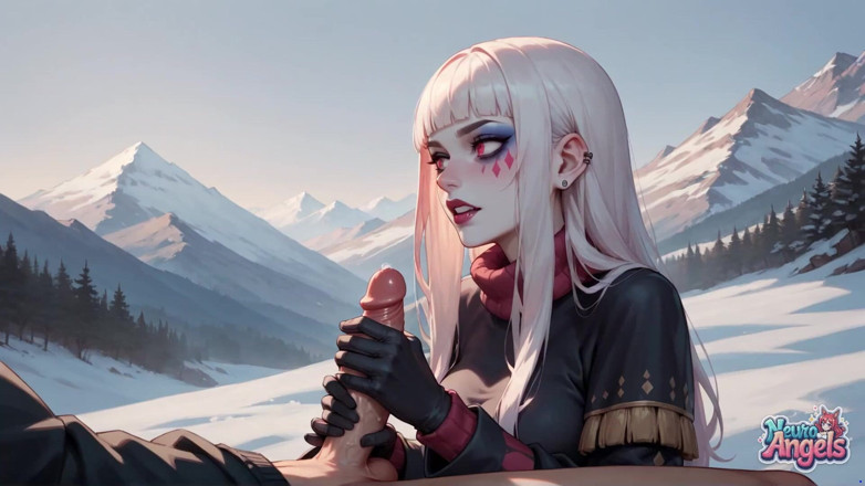 NeuroAngels: Snow Queen's Wet Climax in Alpine Peaks