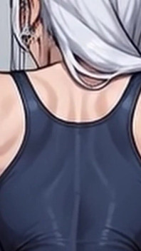Waifu Amateur Teen POV - Office Swimwear Tease & Close-up Boss Blowjob