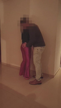 Hotwife Fucked at Building Party - Cum in Mouth