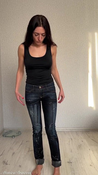 Pee in Jeans Standing up by Accident, Panty Wetting