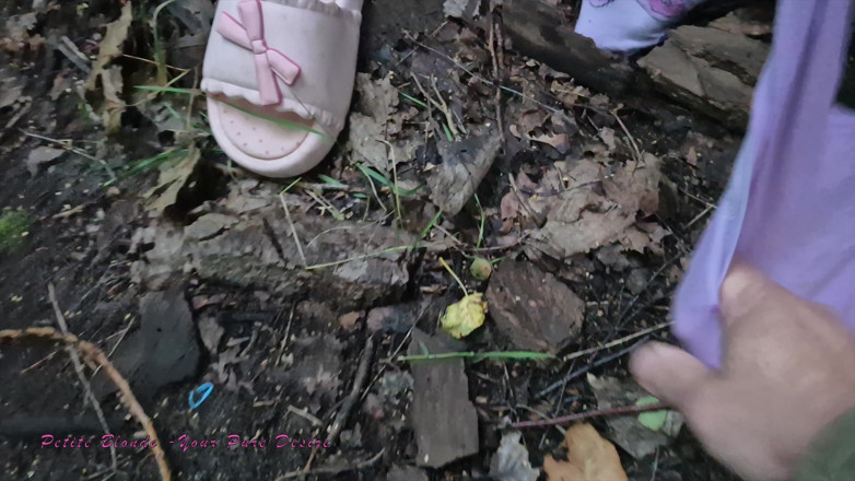 Petite blond your pure desire: Stranger Joins Me as I Masturbate Outside