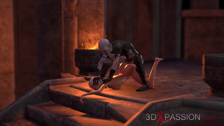3dxpassion: Necromancer fucks hard teenage girl in the place of rituals