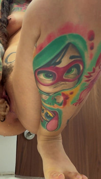 Giantess Uses the Small Human as a Sex Toy. Facesitting. Pee Desperation.