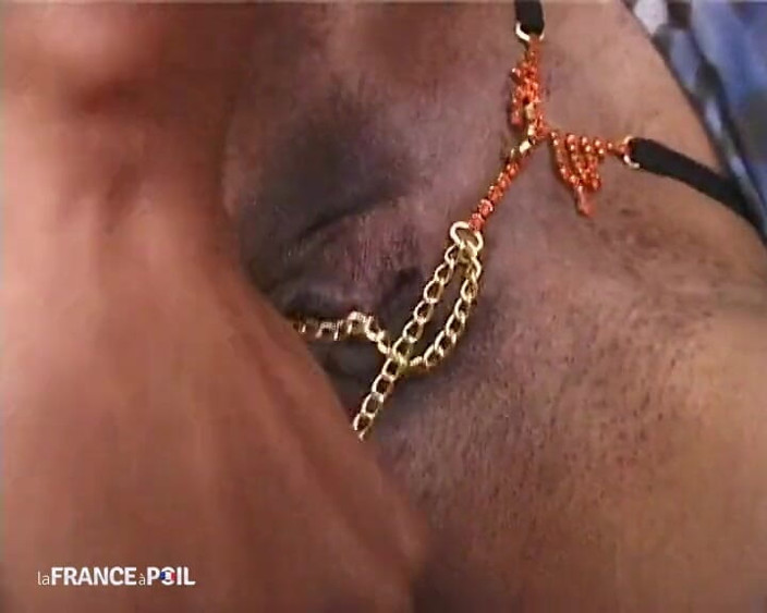 French Gonzo: A nympho blackette enjoys being filed in front of the...