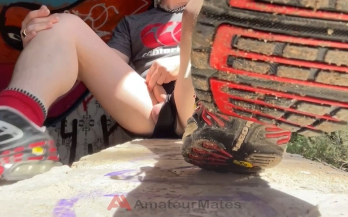 AmateurMates: Bored Smooth Pale Boy in Sneakers