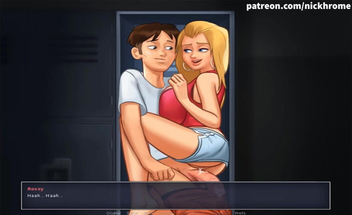 Cartoon Universal: Summertime saga part 167 - rough hard fuck in college locker ( Spanish...