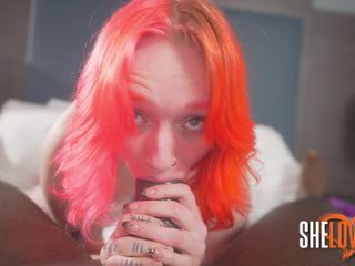 Semaj Media: Semaj Cassie thick redhead - sloppy pov bj cum in mouth