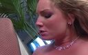We heart Milfs: Sexy blonde Flower Tucci teases in black stockings and gets...