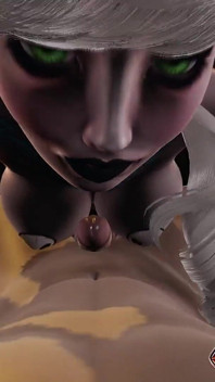Sexy Anime Witch Elsa - 3D Halloween Hentai se službou Titjob a intenzivní honění akce!