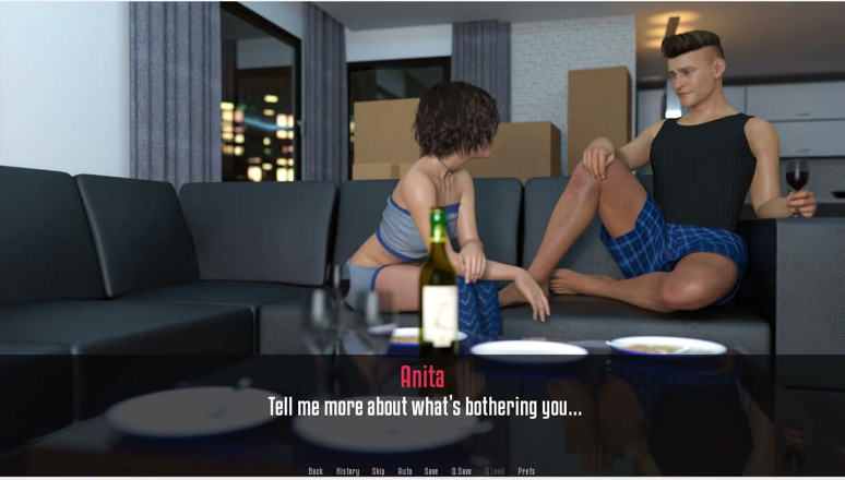 XXX Games Bunk: アニタのインターンシップ - ゲームプレイ - ロールプレイ - 小柄なティーンの義理の妹が小柄な胸で義理の兄をからかう