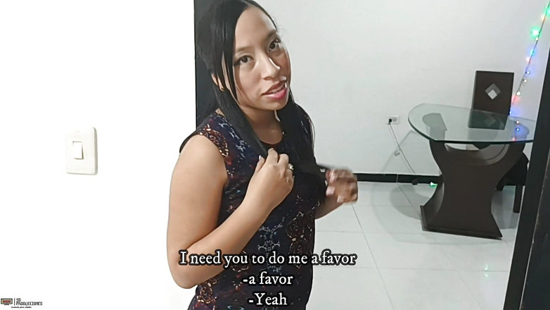 JhonWitt: 섹스 후 의붓아버지의 자지를 삼키는 큰 엉덩이 인도 - 스페인어 포르노