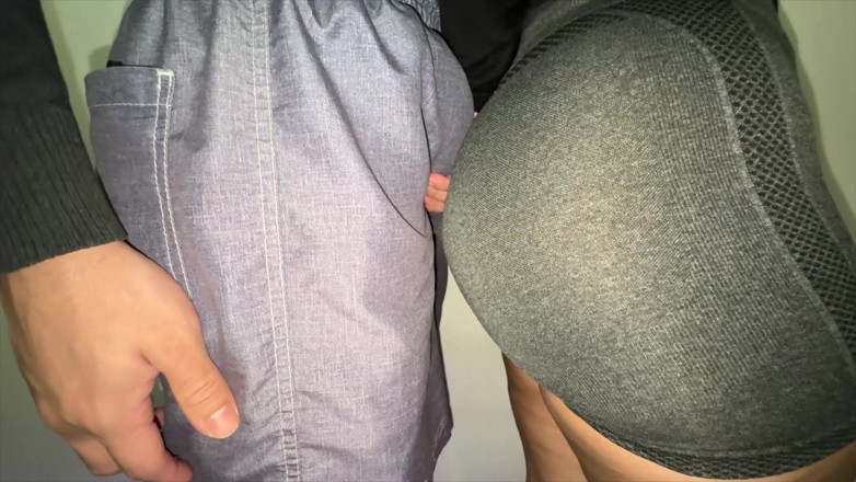 CoupleOfHotSins: Big Ass Girl Grabs Stranger's Dick