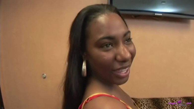 Naughty Black Girls: POV Sweet Big Natural Tits Black Girl India Gently Tries...