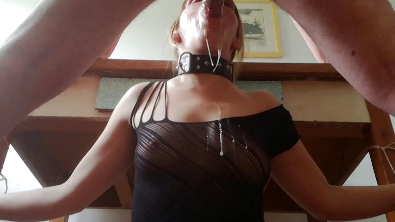 Sub Slave: Głębokie gardło trenuje ciężko