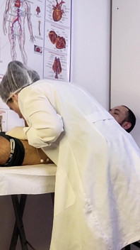 Patient Becomes Rigid in Front of the Nurse During the Examination