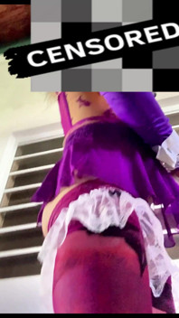 Gorgeous TS Femboy Teen Horny Outside Lingerie Panties