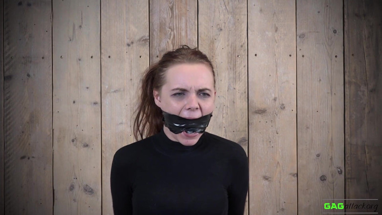 Gag Attack: Roxy - PVC tape gagged