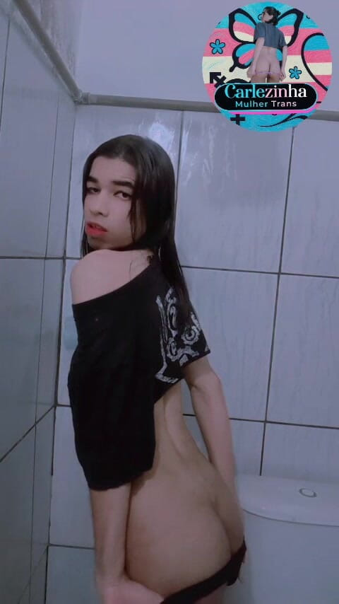 Srta. Carla: She Carlazinha Naked Female Trans Woman Carles in Her Panties