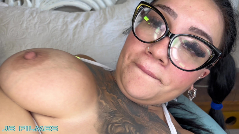 JBFIMES: Chubby Lesbian Struggling to Give Anal Sex Takes Cum in...