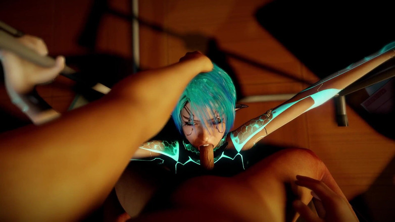 Wraith ward: Seksi bir robot kızın yüzünü sikiyor