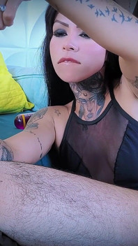 Handjob Edging with Long Nails Torment Orgasm in Mouth