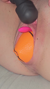 See Me Birth a Mini Basketball as I Orgasm and Squirt a Little