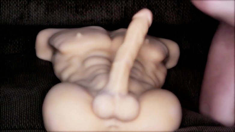 Nikki Nevada: Sexy MILF rides male torso doll cowgirl and reverse cowgirl...