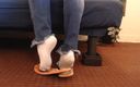 TLC 1992: Melounové žabky bílé kotníkové ponožky