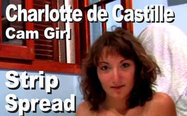 Edge Interactive Publishing: Charlotte De Castille Cam Dziewczyna Rozbieranie różowe masturbuje się
