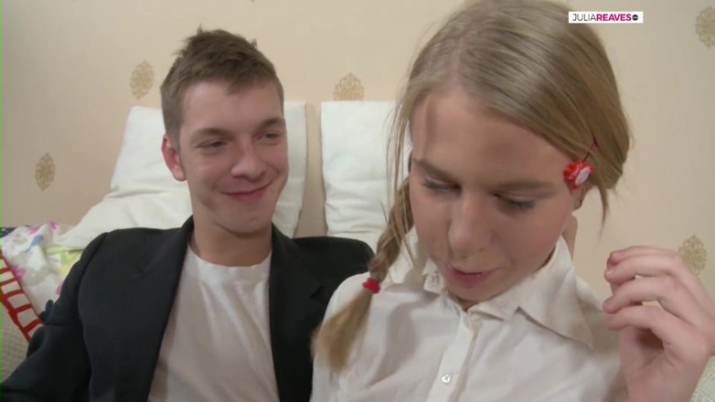 Dirty Teeny: Blonde sweet angel is completely messed up while fucking