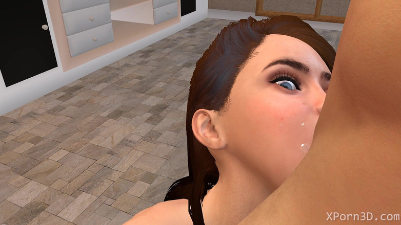 The Scenes: 3D porno Anime Hentai kouření Deepthroat facefuck Eva a honění