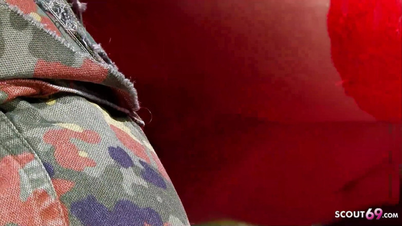 Full porn collection: Soldier fucks dirty teen Olly outdoor and gives her a...