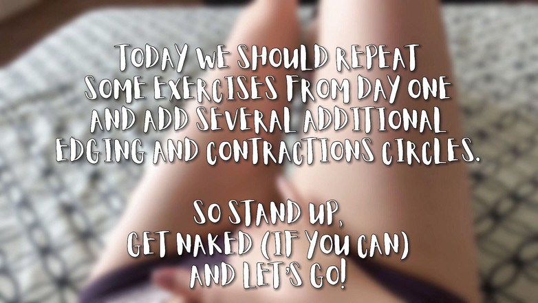 JuliaJOI: Kegel अभ्यास के साथ लंड हिलाने के निर्देश - दिन #2