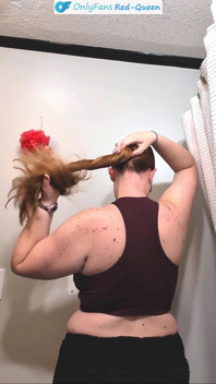 Redhead Rapunzel Brushing and Bunning My Long Ginger Hair