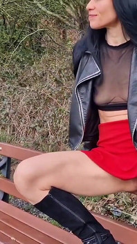 Outdoor Nudity with No Panties so You Can See My Pussy and Peeing