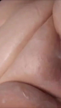 Horny fat milf asks neighbor to masturbate her with a dildo