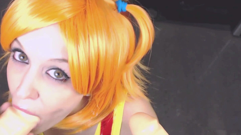 Candystart Videos: Misty Pokemon boquete duplo. Facial