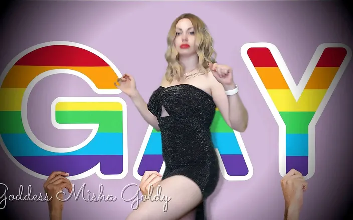 Goddess Misha Goldy: You love to take cock! You want to suck cock!...
