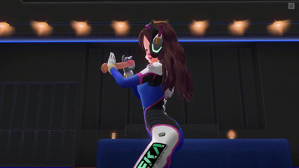 H3DC: 3D Hentai D.va Jerks off Your Cock in the Penthouse