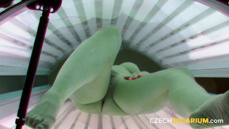 Czech Solarium: Czech Solarium 316: Busty MILF's Solarium Show