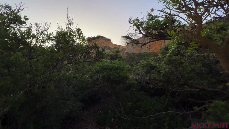 Nicky Mist: Éjaculation dans ma culotte, vidéo amateur en plein air, 4K