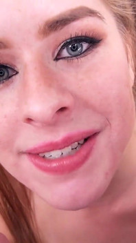 Cute blonde Lilly Ford POV no hands bj and cum swallow