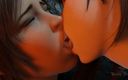The Rope Dude: Lara and Tifa Kisses Passionately