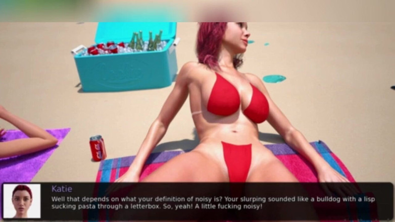 3DXXXTEEN2 Cartoon: Fuck on the beach. 3D porn cartoon sex