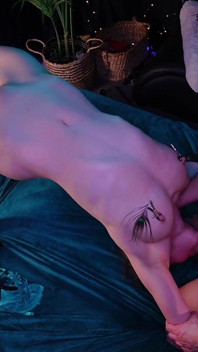 Trying Her Throat in Different Positions