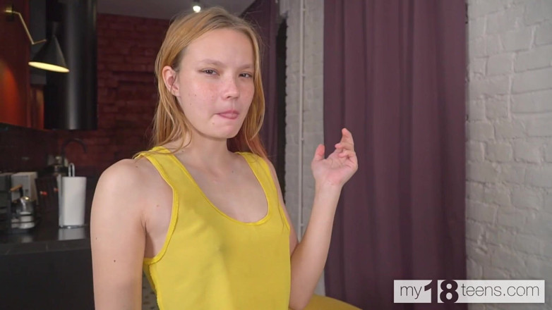 My 18 Teens: My18teens - Beautiful Ginger Girl Teasing Her Pussy